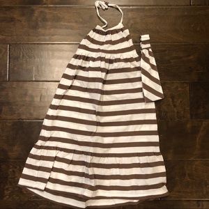 Like New Gap Striped Maxi Dress and Headband